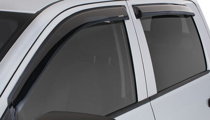 Stampede 2014-2018 Chevy Silverado 1500 Crew Cab Pickup Tape-Onz Sidewind Deflector 4pc - Smoke