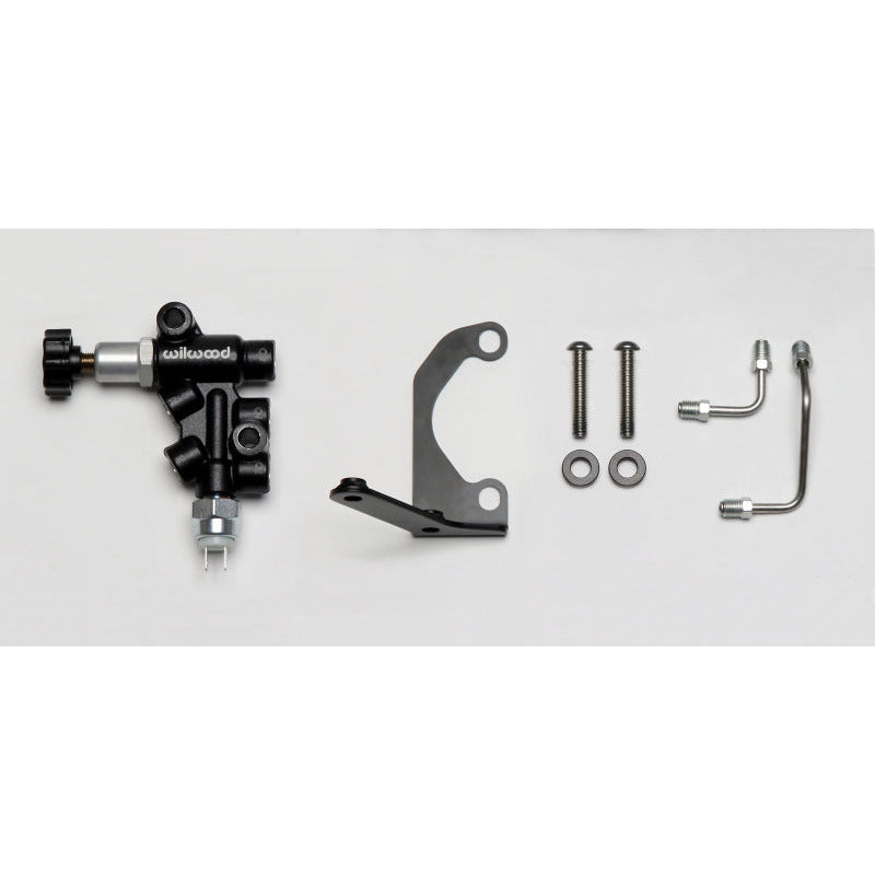 Wilwood Tandem Master Cylinder Mounting Bracket L/H Kit w/ Prop Valve Wilwood Brake Master Cylinder