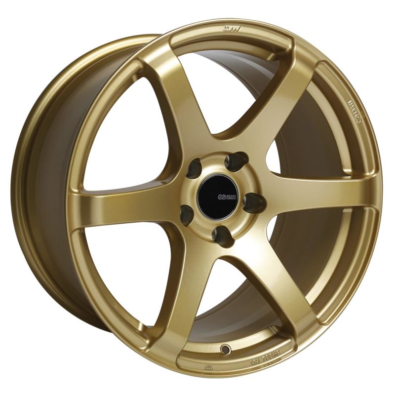 Enkei T6S 17x8 45mm Offset 5x100 Bolt Pattern 72.6 Bore Gold Wheel Enkei Wheels - Cast