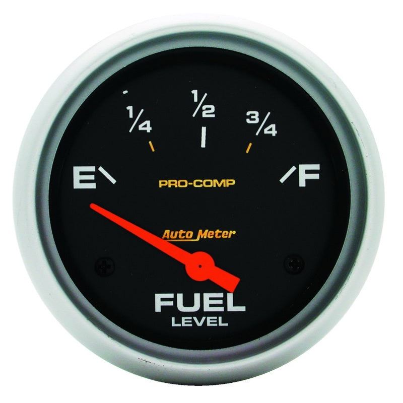 AutoMeter Gauge Fuel Level 2-5/8in. 0 Ohm(e) to 90 Ohm(f) Elec Pro-Comp AutoMeter Gauges