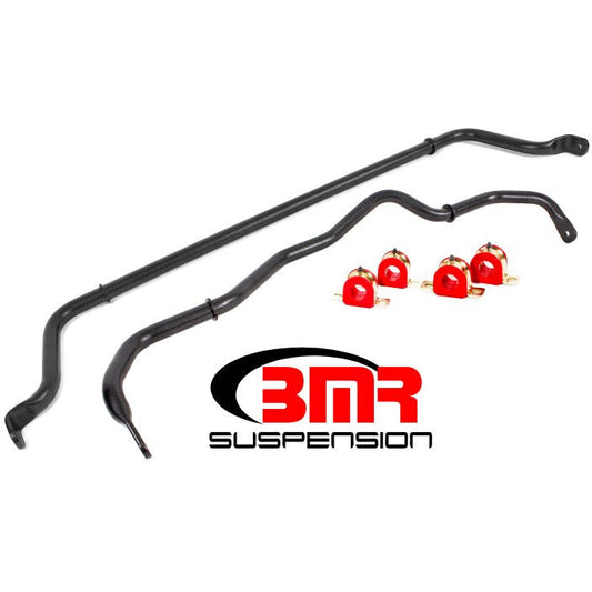 BMR 16-20 6th Gen Camaro Front & Rear Sway Bar Kit w/ Bushings - Black Hammertone BMR Suspension Sway Bars