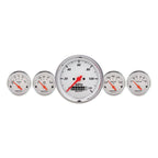 Autometer Arctic White 3-3/8in Electric Speedometer with Wheel Odometer/ 2-1/16in Oil Pressure AutoMeter Gauges