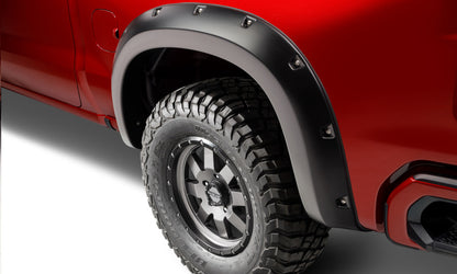 Bushwacker 19-23 Chevrolet Silverado 1500 (Excl. ZR2) Pocket Style Fender Flares 4pc - Smooth Black