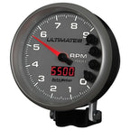 Autometer 5 inch Ultimate III Playback Tachometer 9000 RPM - Silver AutoMeter Performance Monitors
