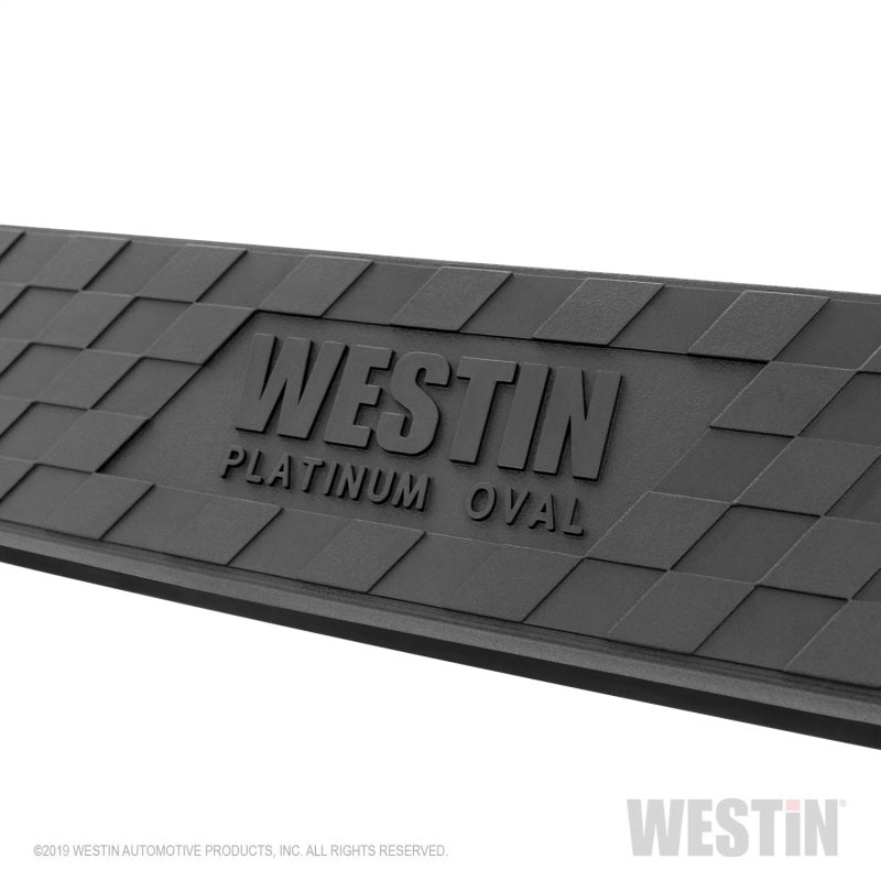 Westin 19-22 Chevrolet Silverado 1500 DC Platinum 4 Oval Nerf Step Bars - SS