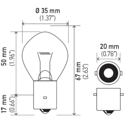 Hella Bulb 660 12V 60W Ba20S B11 Hella Bulbs