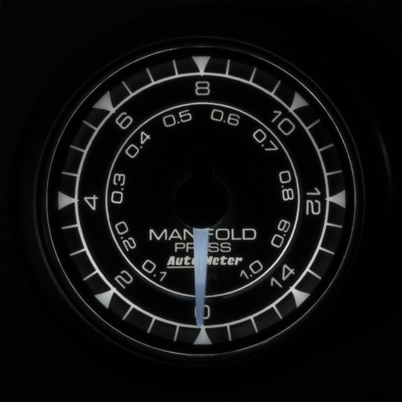 Autometer Chrono 2-1/16in 15PSI Manifold Pressure Gauge AutoMeter Gauges