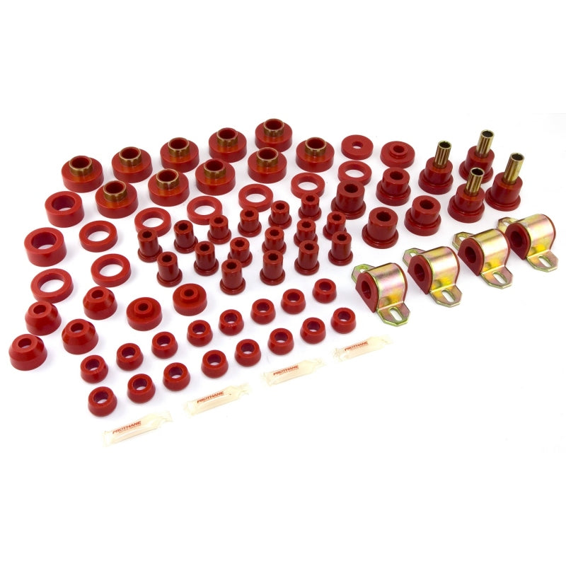 Rugged Ridge Polyurethane Bushing Kit Red 80-86 CJ Rugged Ridge Bushing Kits