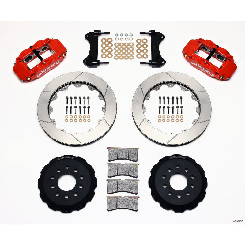 Wilwood Narrow Superlite 6R Front Hat Kit 13.06in Red 98-02 Camaro/Firebird Wilwood Big Brake Kits