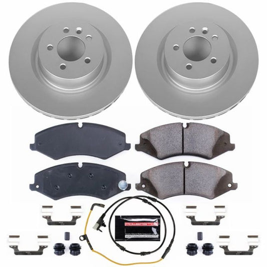 Power Stop 2017 Land Rover Discovery Front Z23 Evolution Sport Coated Brake Kit