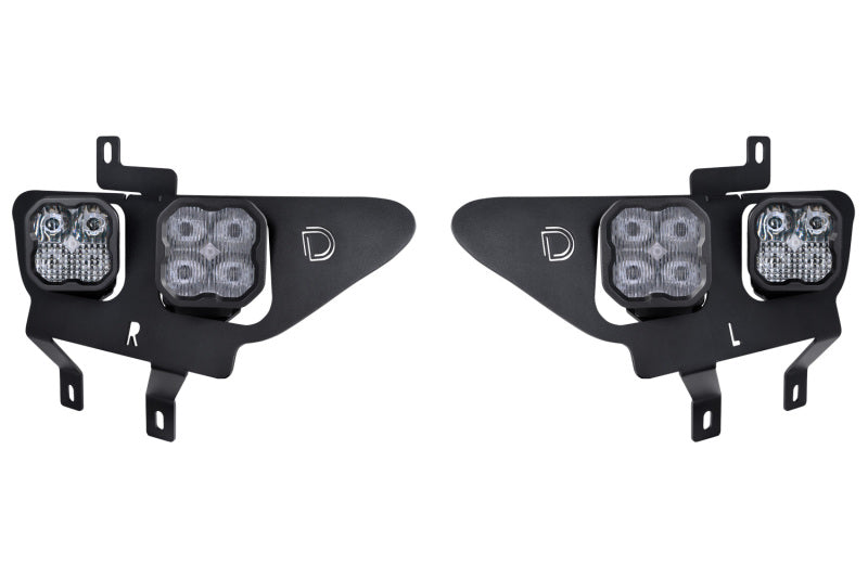 Diode Dynamics 21-22 Ford F-150 SS3 LED Fog Pocket Kit - Yellow Sport