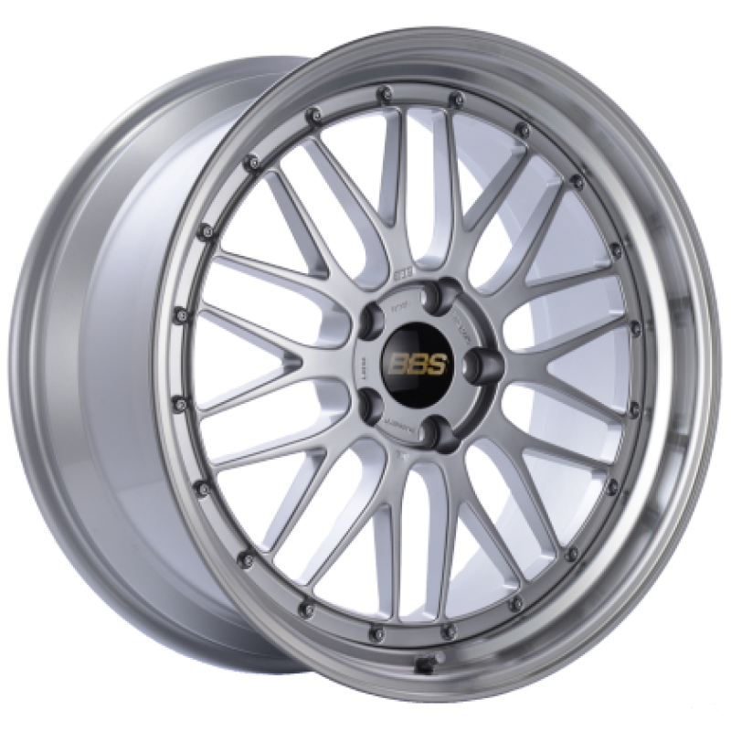 BBS LM 19x10 5x114.3 ET40 Diamond Silver Center Diamond Cut Lip Wheel - 82mm PFS/Clip Required BBS Wheels - Forged