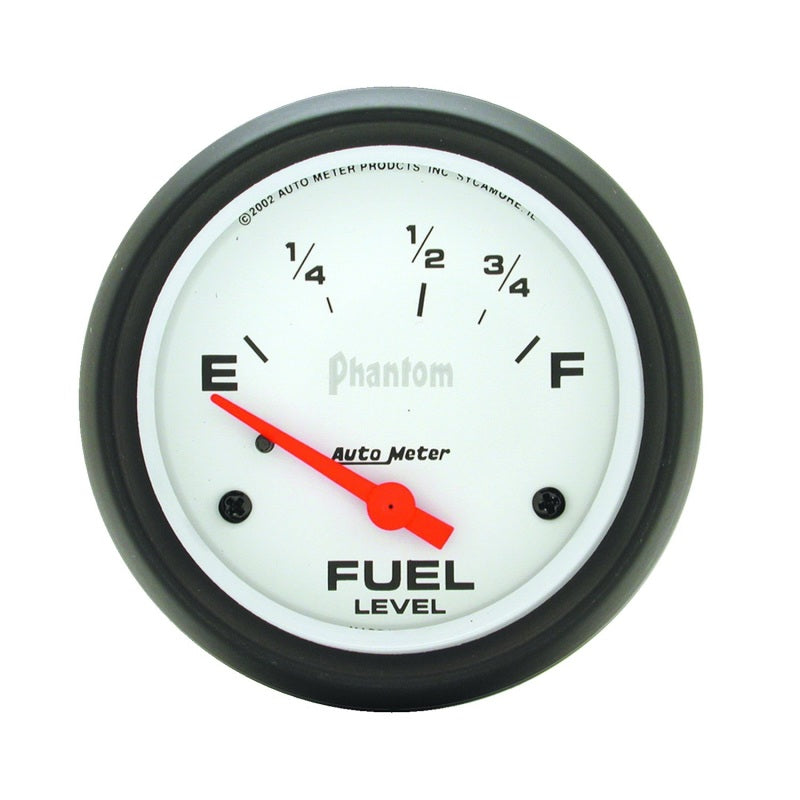 AutoMeter Gauge Fuel Level 2-5/8in. 73 Ohm(e) to 10 Ohm(f) Elec Phantom AutoMeter Gauges