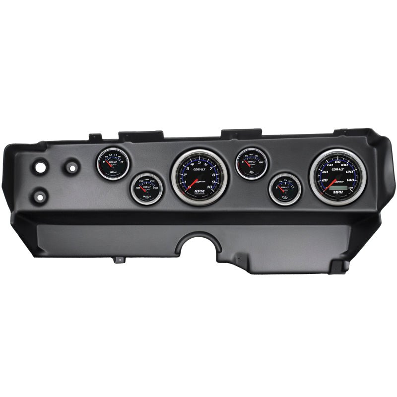 Autometer Cobalt 70-74 E-Body/Cuda/Challenger Dash Kit 6pc Tach / MPH / Fuel / Oil / WTMP / Volt AutoMeter Gauges