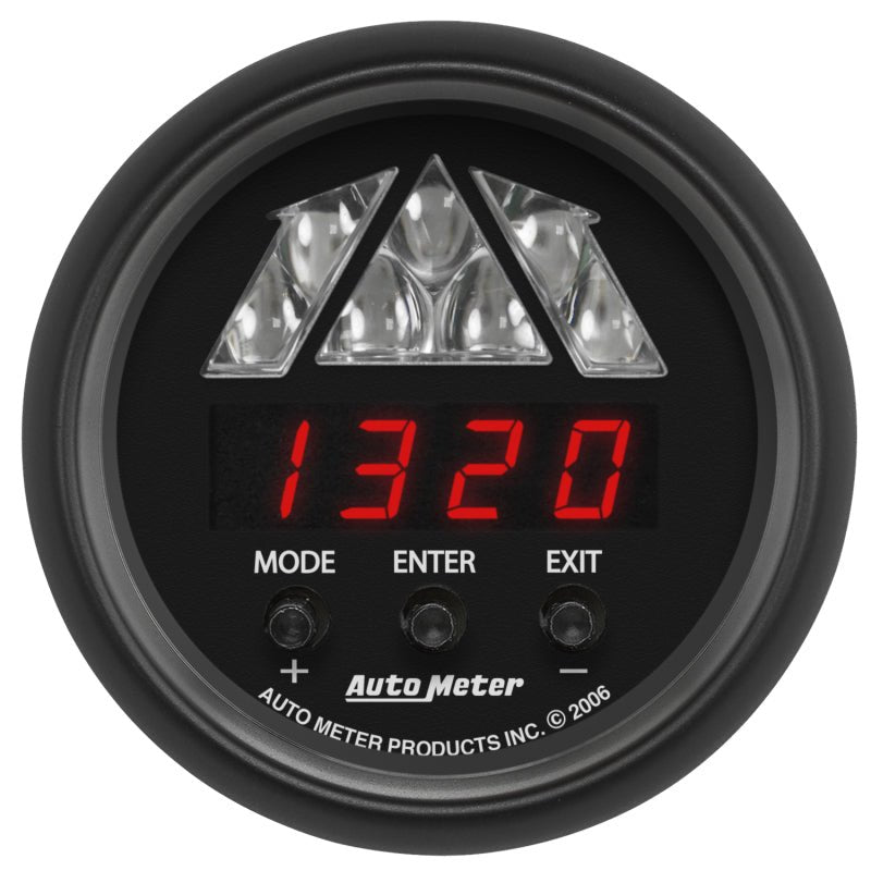 Autometer Z-Series 2-1/16in Tachometer Digital 16000 RPM w/ LED Shift Light AutoMeter Gauges