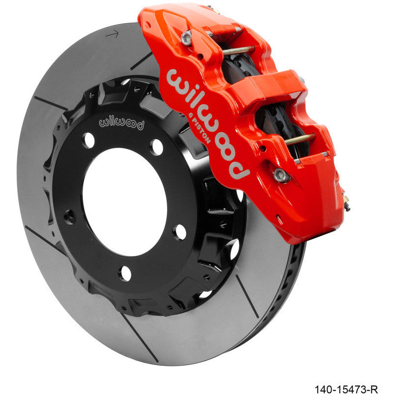 Wilwood AERO6 Front Truck Kit 14.25in Red 2008-2015 Toyota Land Cruiser (J200) w/ Lines Wilwood Big Brake Kits