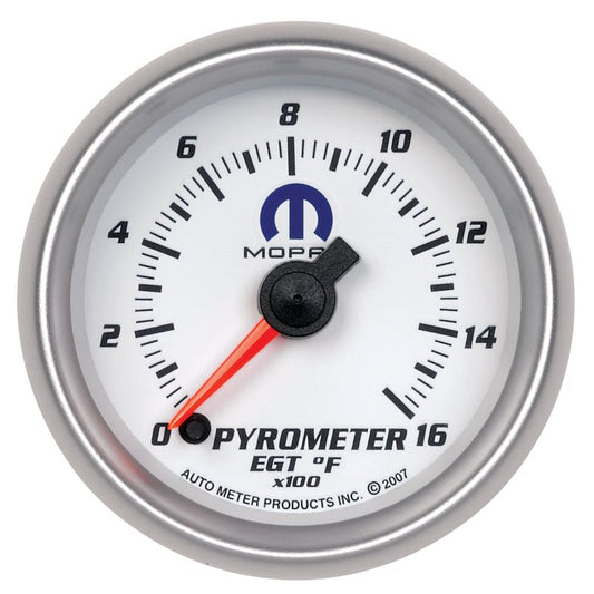 Autometer Mopar 52.4mm SSE 1600 Degree F Pyrometer (EGT) Gauge AutoMeter Gauges