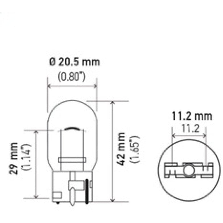 Hella Bulb 7440 12V 21W W3X16d T6.5 Hella Bulbs