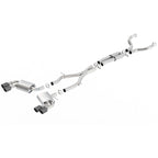 Borla 16-17 Chevy Camaro 6.2L 4in Dual CF Tips w/Black Core Dual Split Exit ATAK Catback Exhaust Borla Catback