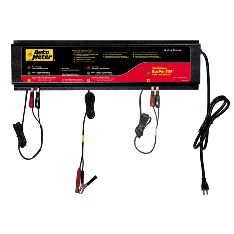 Autometer 120V 3 Station Automated Multi Battery Charging Station 5 Amps per Station AutoMeter Battery Chargers