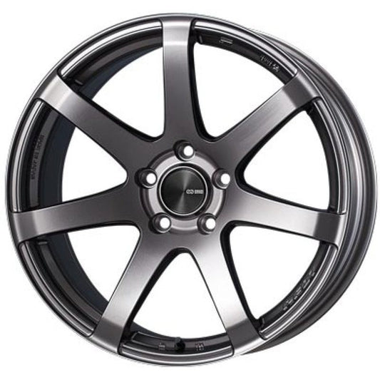 Enkei PF07 17x8.5 5x114.3 55mm Offset 75mm Bore Dark Silver Wheel Enkei Wheels - Cast