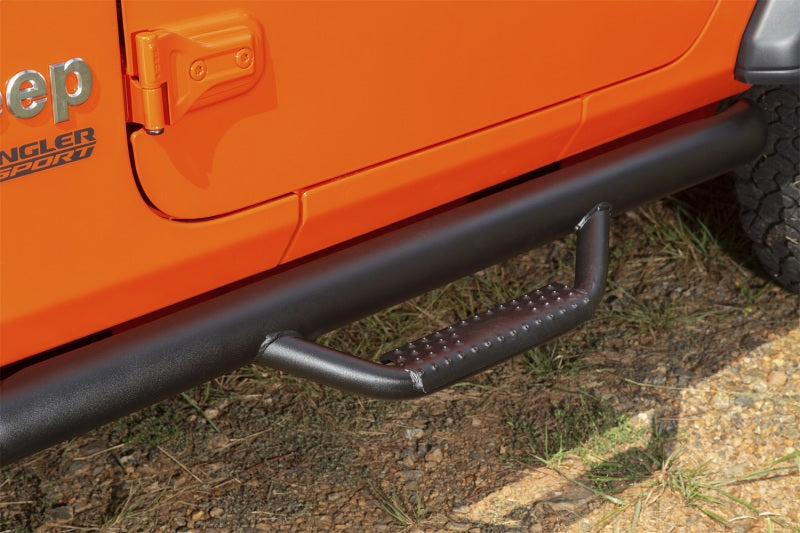 Rugged Ridge Spartan Nerf Bar Textured Black 18-20 Jeep Wrangler JL 2 Door Rugged Ridge Nerf Bars