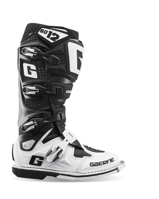 Gaerne SG12 Boot Black/White Size - 6.5