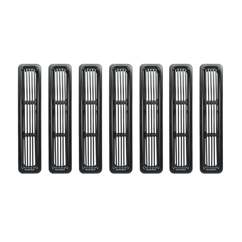 Rugged Ridge Billet Grille Inserts Black 97-06 Jeep Wrangler Rugged Ridge Grilles