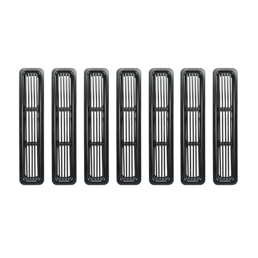 Rugged Ridge Billet Grille Inserts Black 97-06 Jeep Wrangler Rugged Ridge Grilles