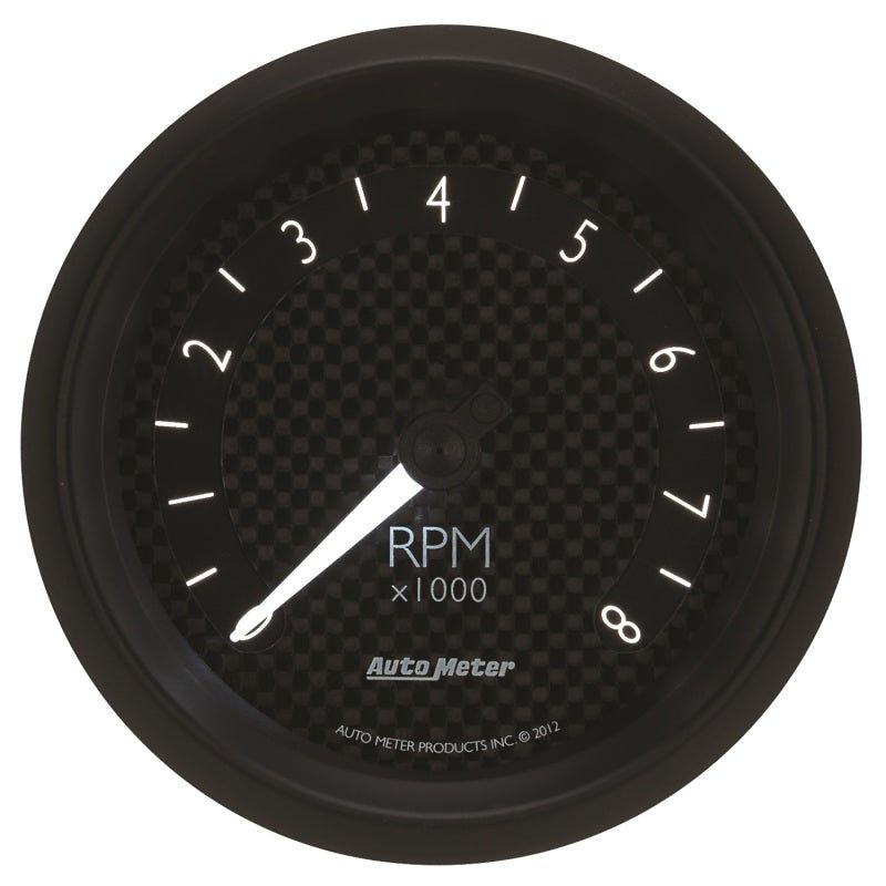 Autometer GT Series 3-3/8in In Dash 8K RPM Tachometer AutoMeter Gauges