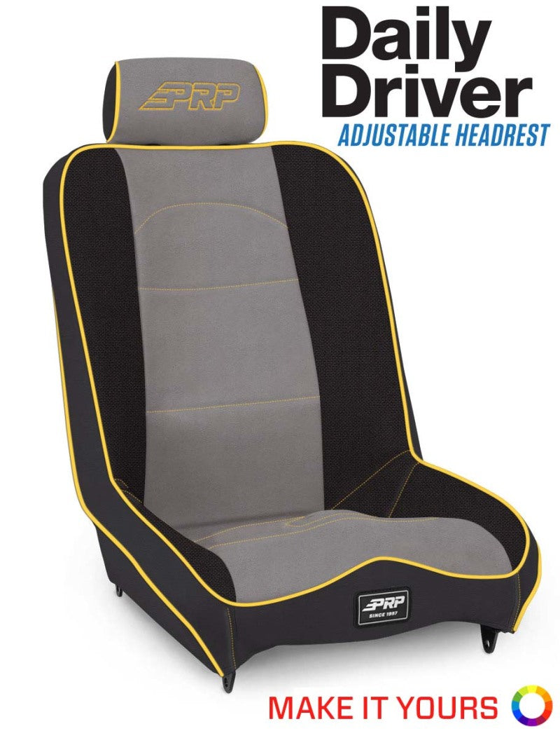 PRP Daily Driver High Back 4In. Extra Tall Suspension Seat