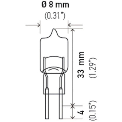 Hella Bulb 12V 20W G4 T3 Hella Bulbs