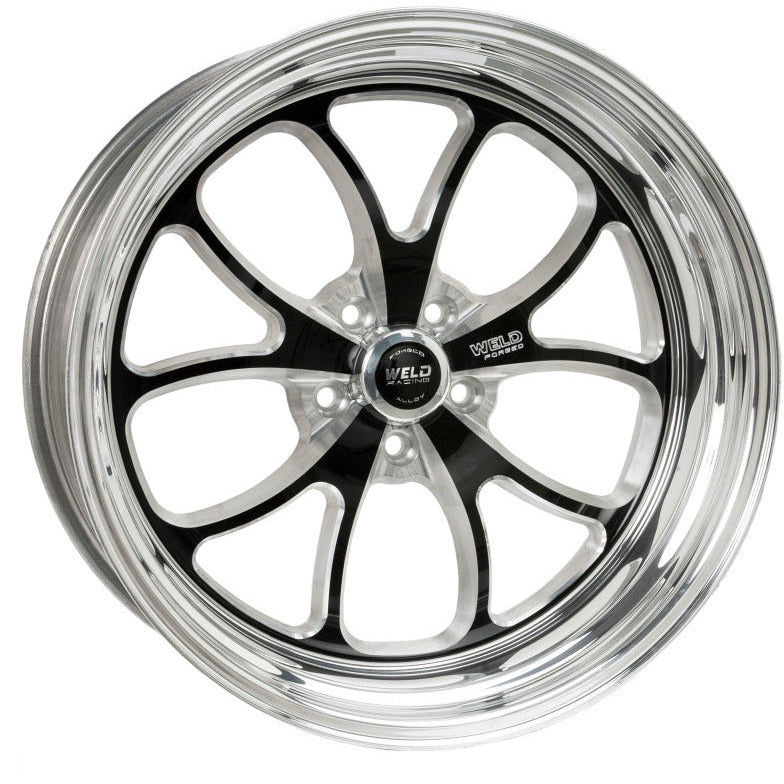 Weld S76 20x7 / 5x120mm BP / 4.3in. BS Black Wheel (High Pad) - Non-Beadlock Weld Wheels - Forged