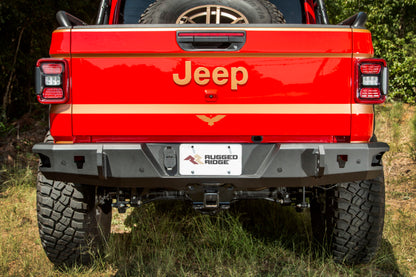 Rugged Ridge HD Bumper Rear 20-21 Jeep Gladiator JT Rugged Ridge Bumpers - Steel