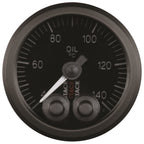 Autometer Stack 52mm 40-140 Deg C 1/8in NPTF Male Pro-Control Oil Temp Gauge - Black AutoMeter Gauges