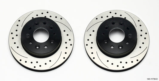 Wilwood Rotor Kit Front-Drilled 65-82 Corvette C2/C3 (1Pc Rotors)