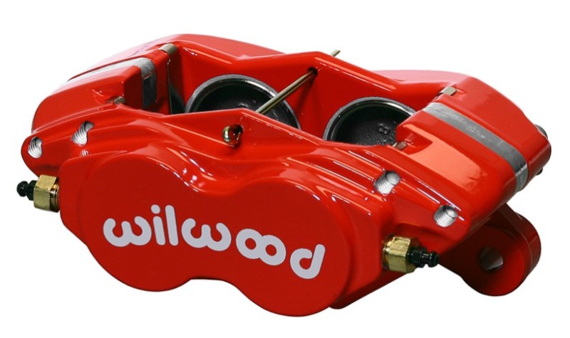 Wilwood Caliper-Forged Dynalite-M-Red 1.75in Pistons .81in Disc