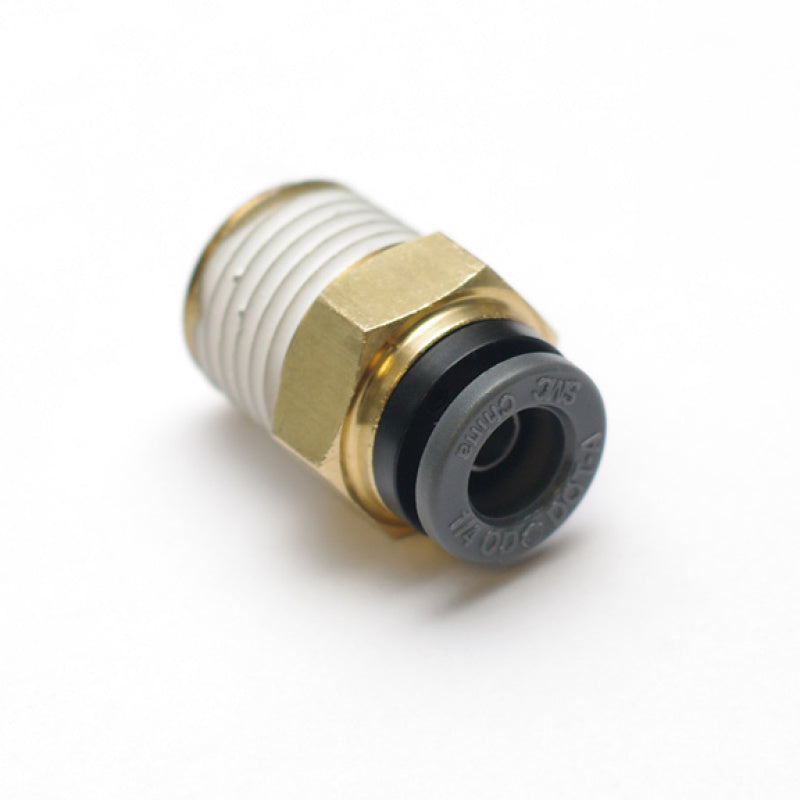 Ridetech Airline Fitting Straight 1/8in NPT to 1/8in Airline Ridetech Air Tank Components