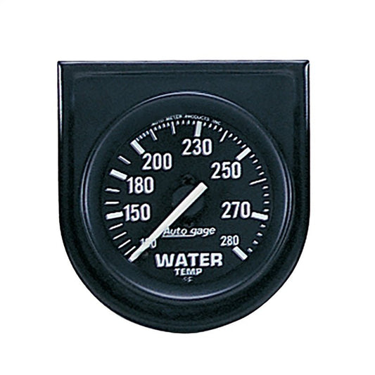 Autometer AutoGage 52.4mm Mechanical 100-280 Deg F Water Temp Gauge - Black AutoMeter Gauges