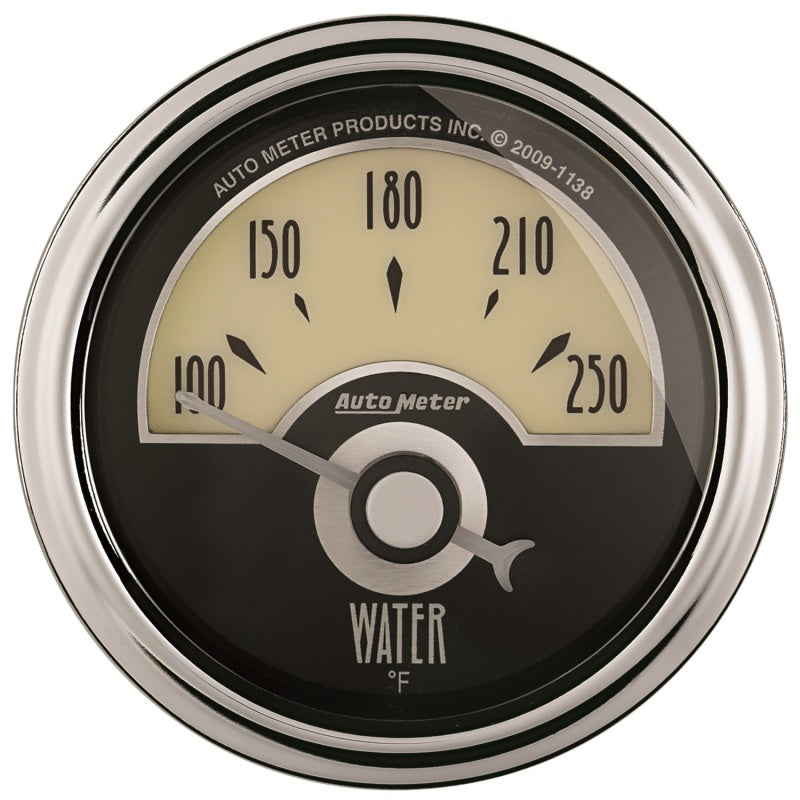 AutoMeter Gauge Water Temp 2-1/16in. 250 Deg. F Elec Cruiser Ad AutoMeter Gauges