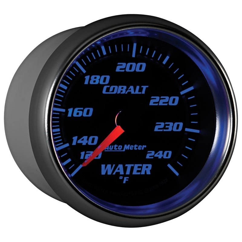 Autometer Cobalt 66mm 120-240 Degree F Mechanical Water Temperature Gauge AutoMeter Gauges