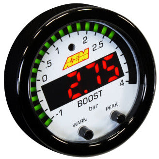 AEM X-Series Boost Pressure -30inHg 60psi Gauge Kit AEM Gauges