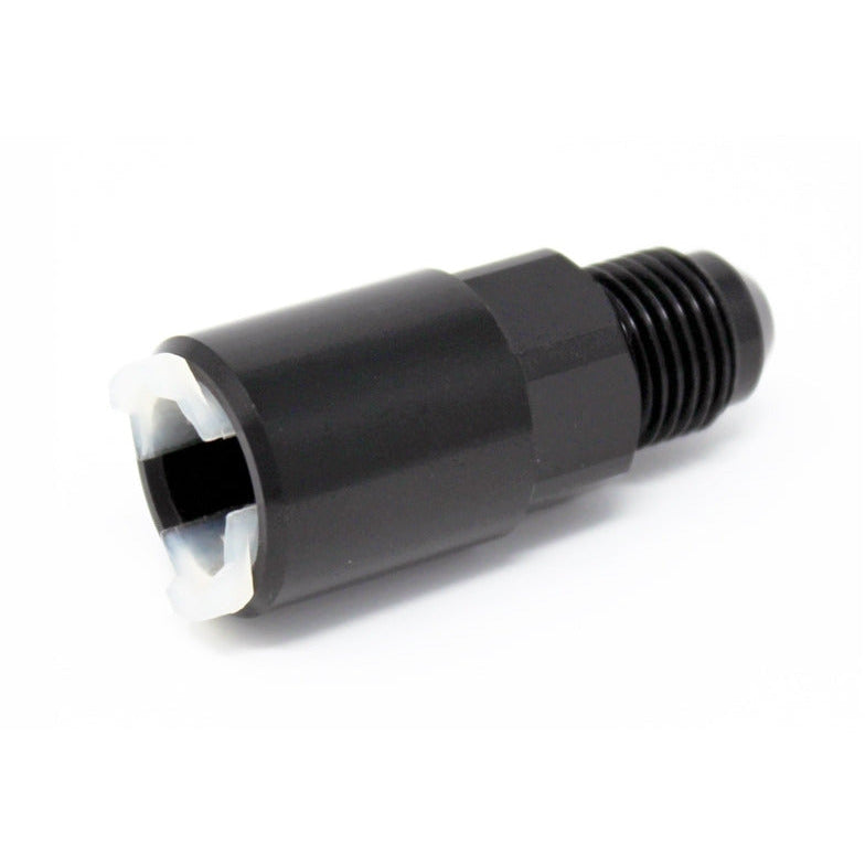 Torque Solution Push-On Quick Disconnect Adapter Fitting: 5/16in SAE to -6AN Male Flare Torque Solution Fittings