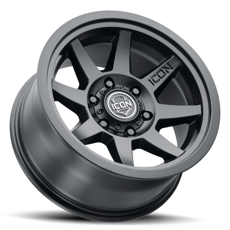 ICON Rebound SLX 17x8.5 6 x 135 6mm Offset 5.75in BS 87.1mm Bore Satin Black Wheel