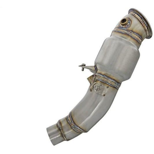 aFe Twisted Steel Catted Downpipe SS-304 12-16 BMW 328i/428i (F30/F32) L4 2.0L (t) N20 aFe Downpipes
