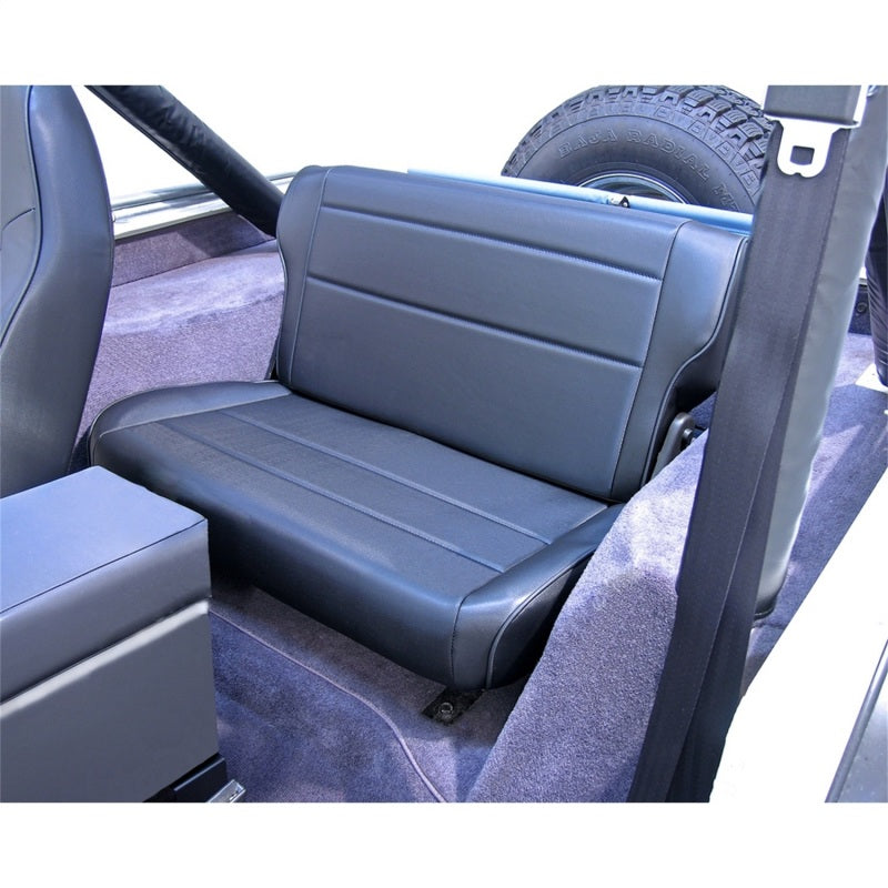 Rugged Ridge Fold & Tumble Rear Seat Black 76-86 Jeep CJ7/Laredo/Renegade Rugged Ridge Seat Releases