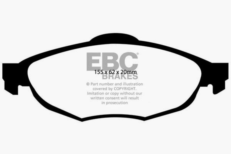 EBC 01-06 Chrysler Sebring Sedan 2.4 Greenstuff Front Brake Pads