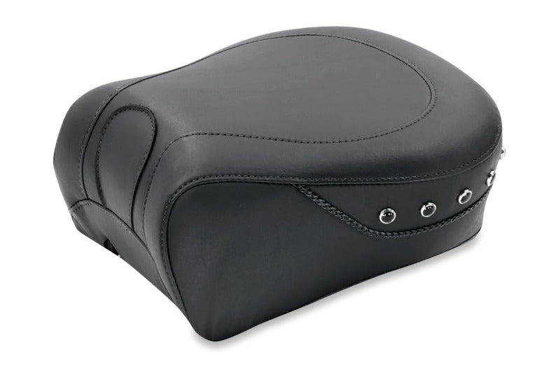 Mustang 97-07 Harley Rd King,06-07 Str Glide,00-01 Eagle Touring Passenger Seat w/Blk Pearls - Black