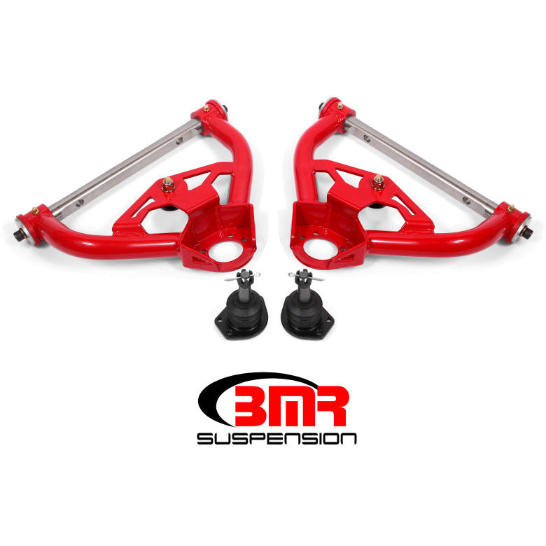 BMR 78-87 G-Body Non-Adj. Upper A-Arms (Polyurethane) - Red BMR Suspension Control Arms