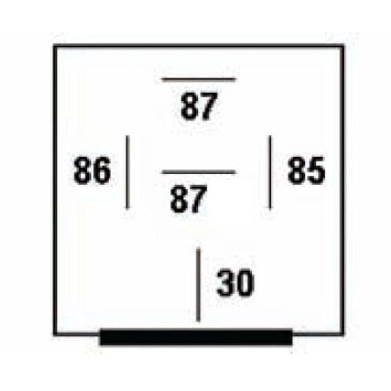 Hella RELAY MINI ISO 5P 12V SPST D87 DIO BKT Hella Bulbs